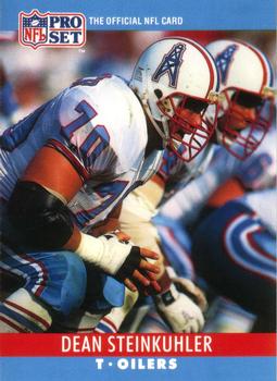 Dean Steinkuhler Houston Oilers 1990 Pro set NFL #124